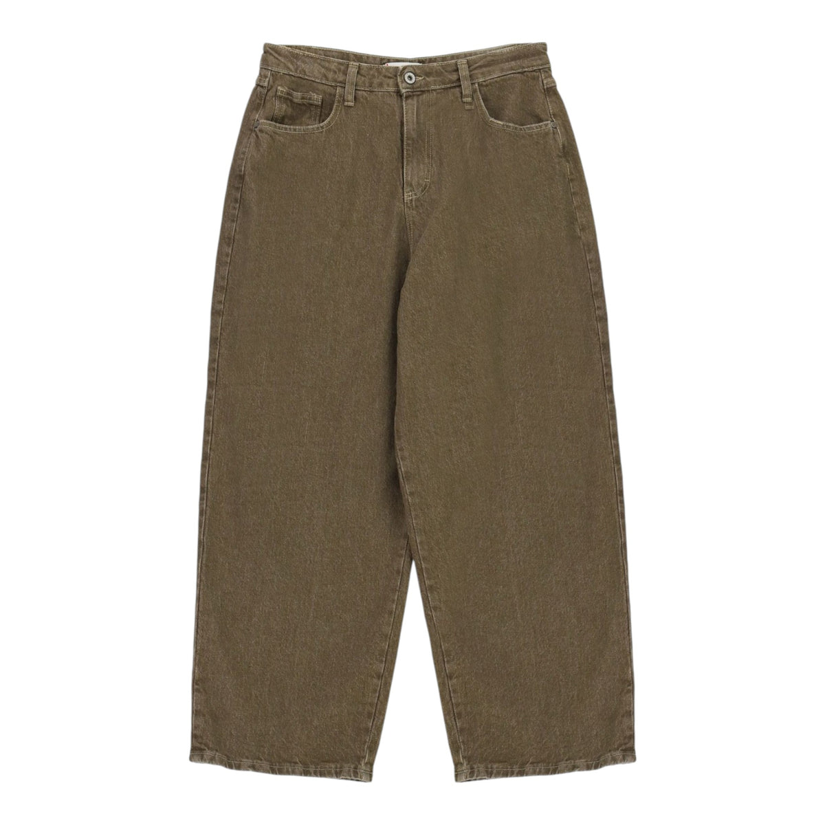 JEANS TAPERED CROPPED CON PIEGA