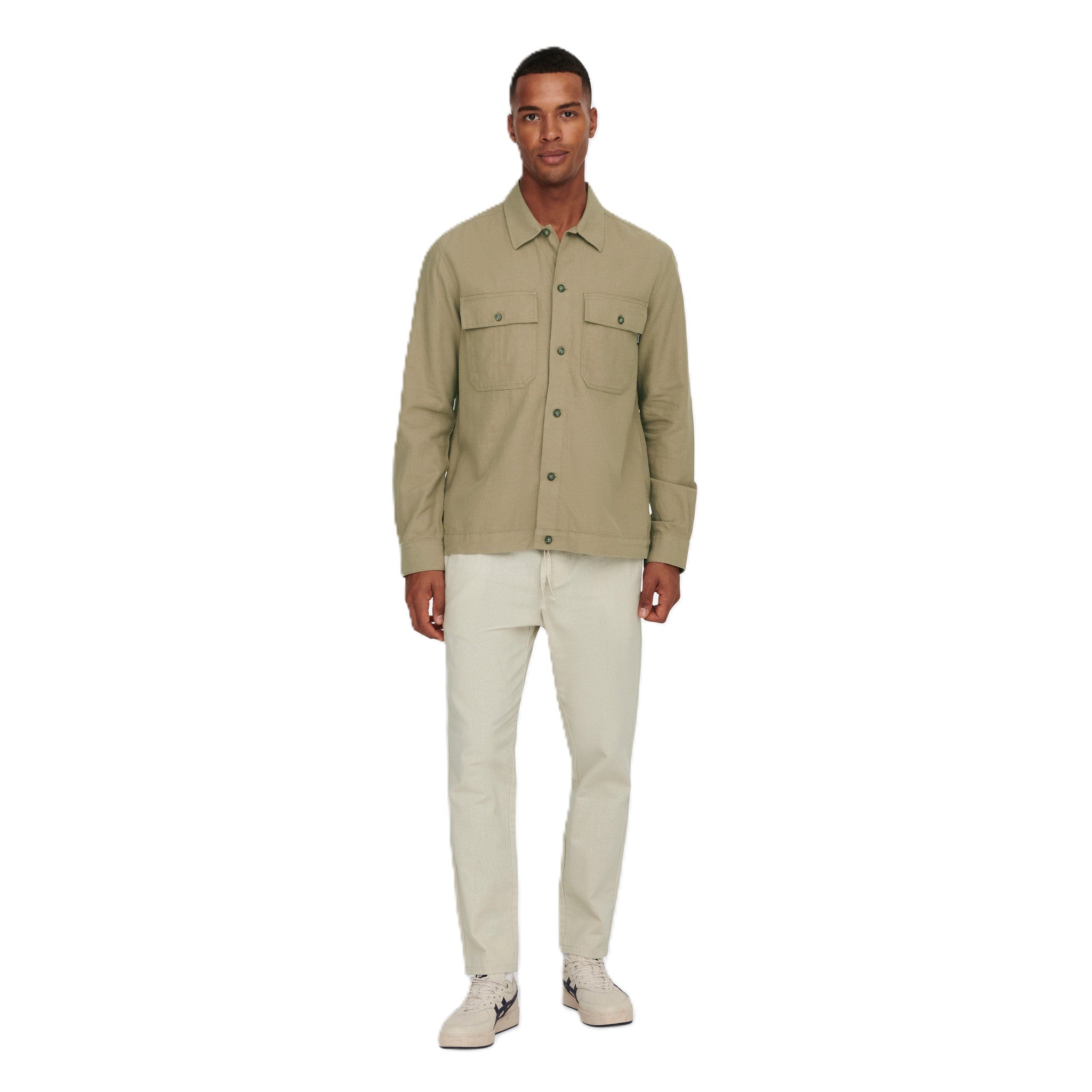 LINUS CROP COT LIN PANT