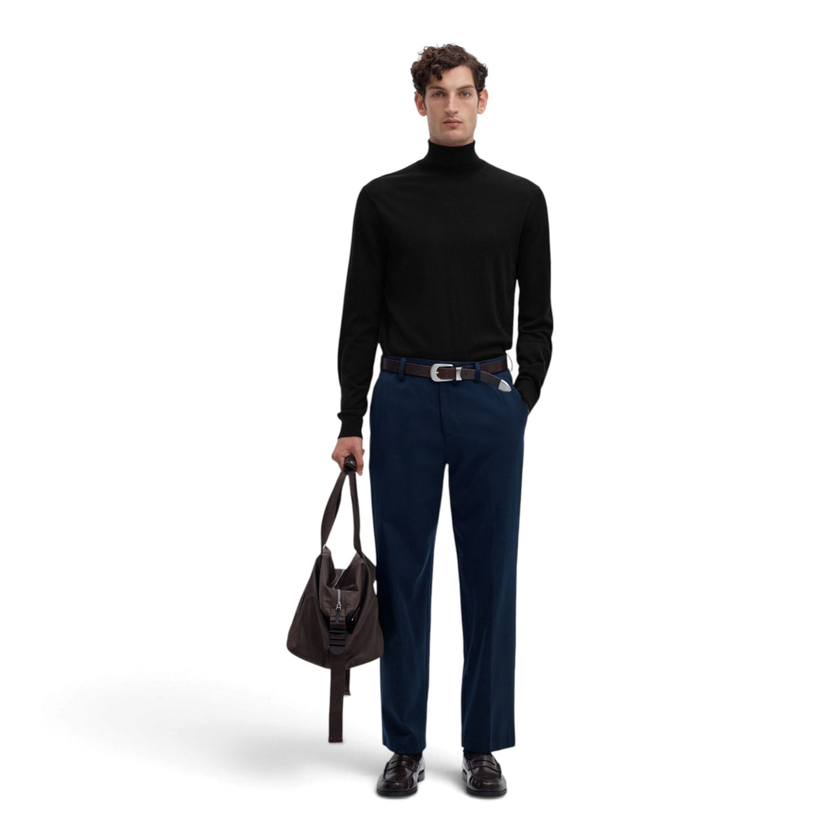 TRAY KNIT MERINO ROLL NECK