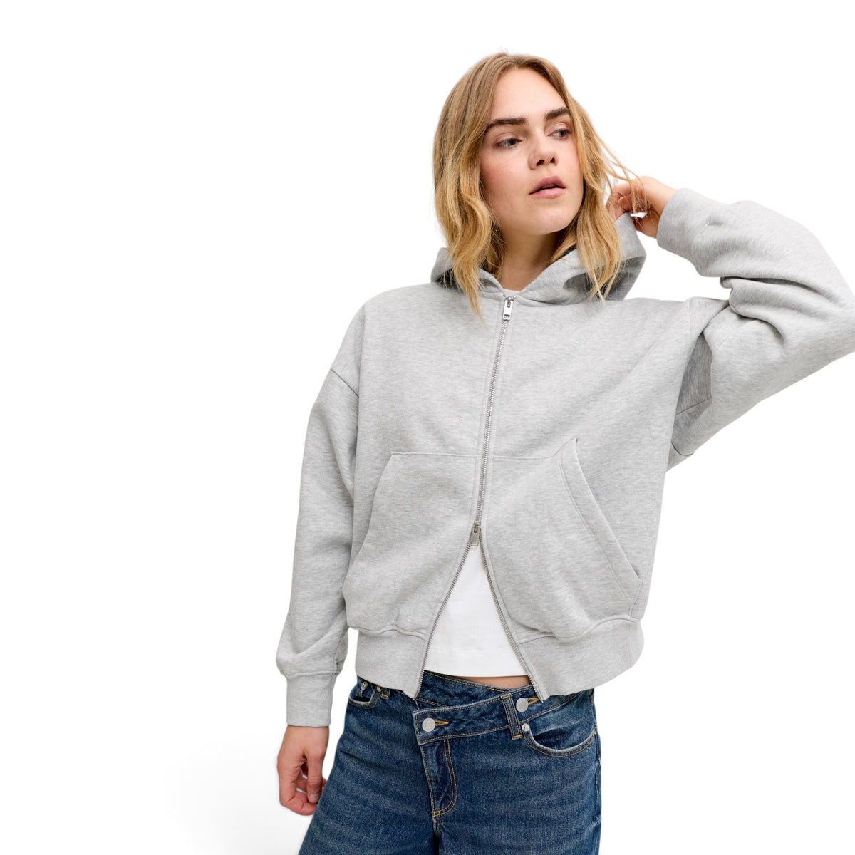SOPHIA BOXY ZIP HOOD
