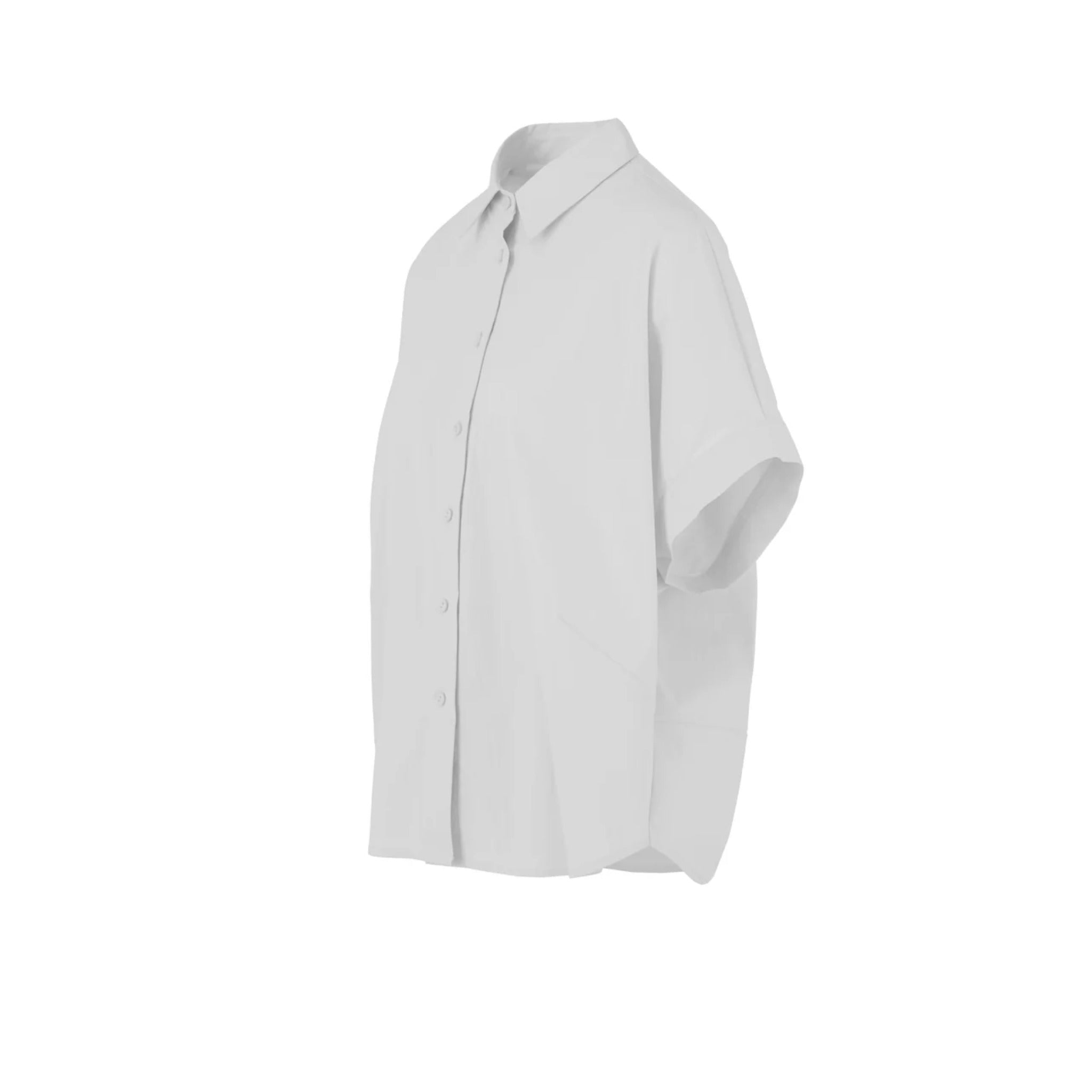 CAMICIA OVER IN RASO DI COTONE