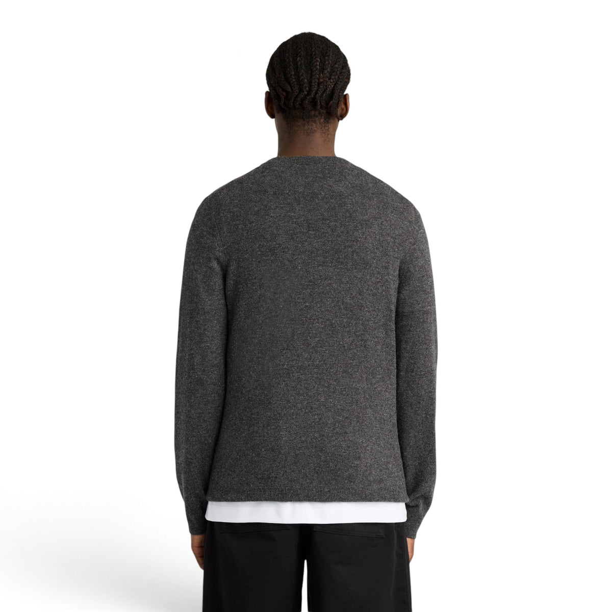 MAGLIONE A GIROCOLLO IN MISTO LANA D'AGNELLO