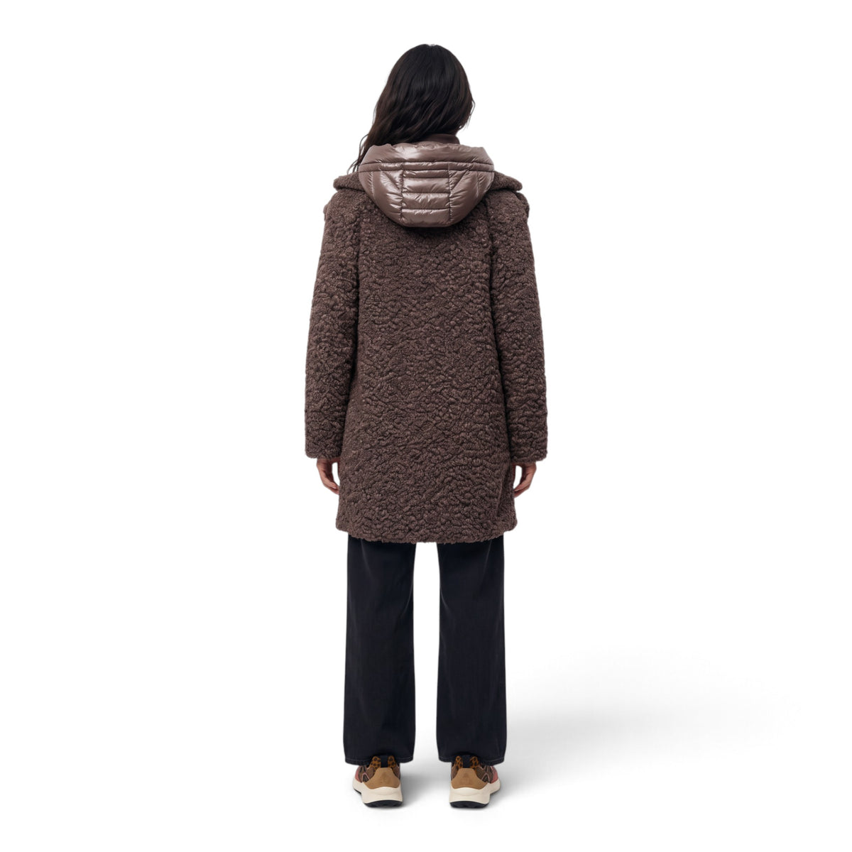 ODESSA OVERCOAT - CAPPOTTO LUNGO IN ECOPELLICCIA EFFETTO AGNELLINO