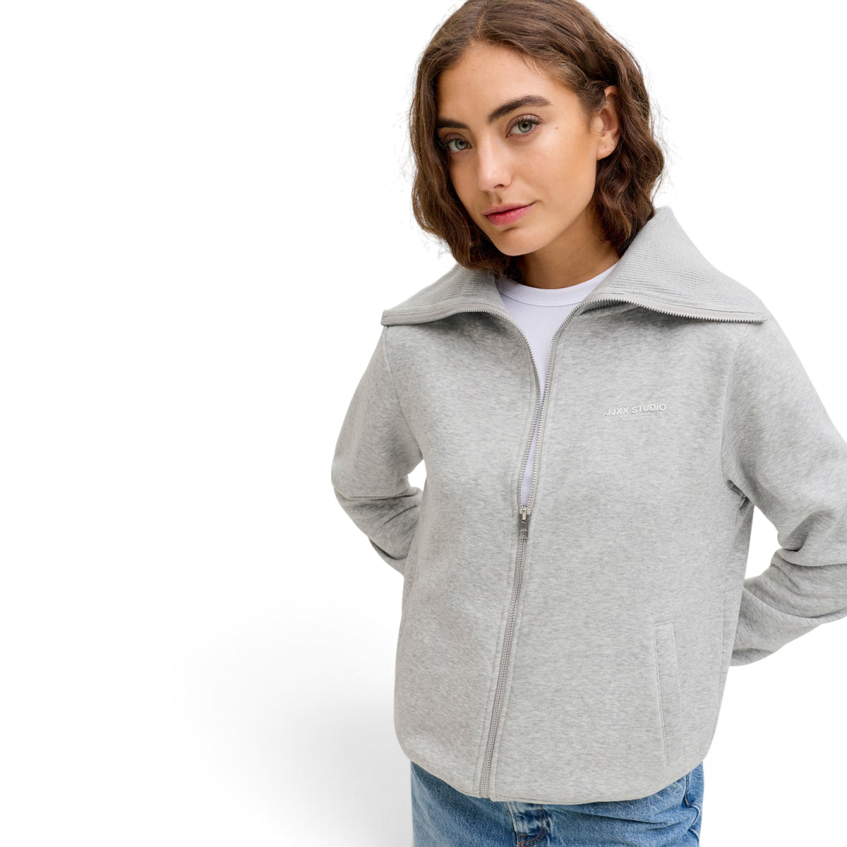 STUDIO VESTERBRO FLAT KNIT ZIP SWEATER