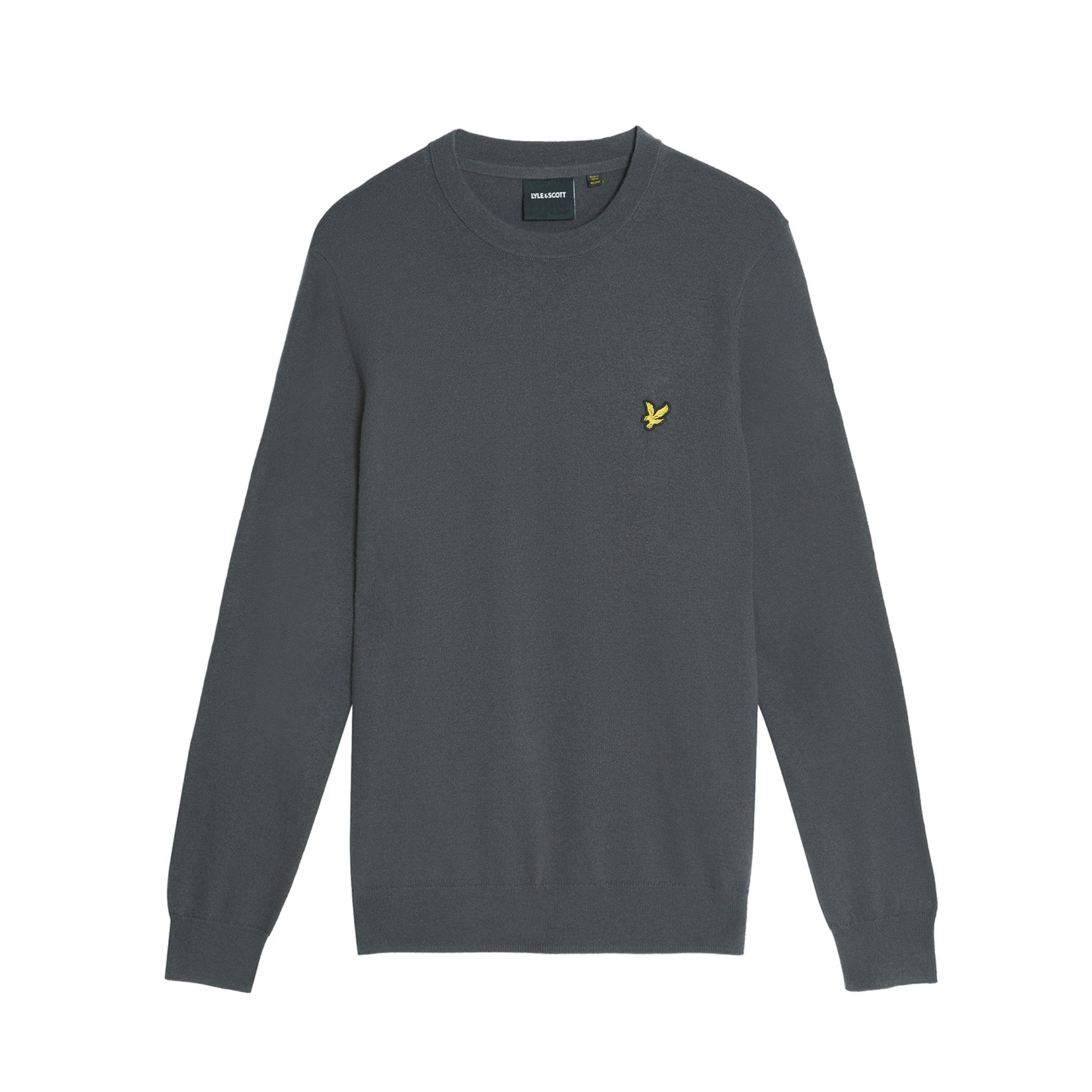 COTTON MERINO CREW NECK JUMPER