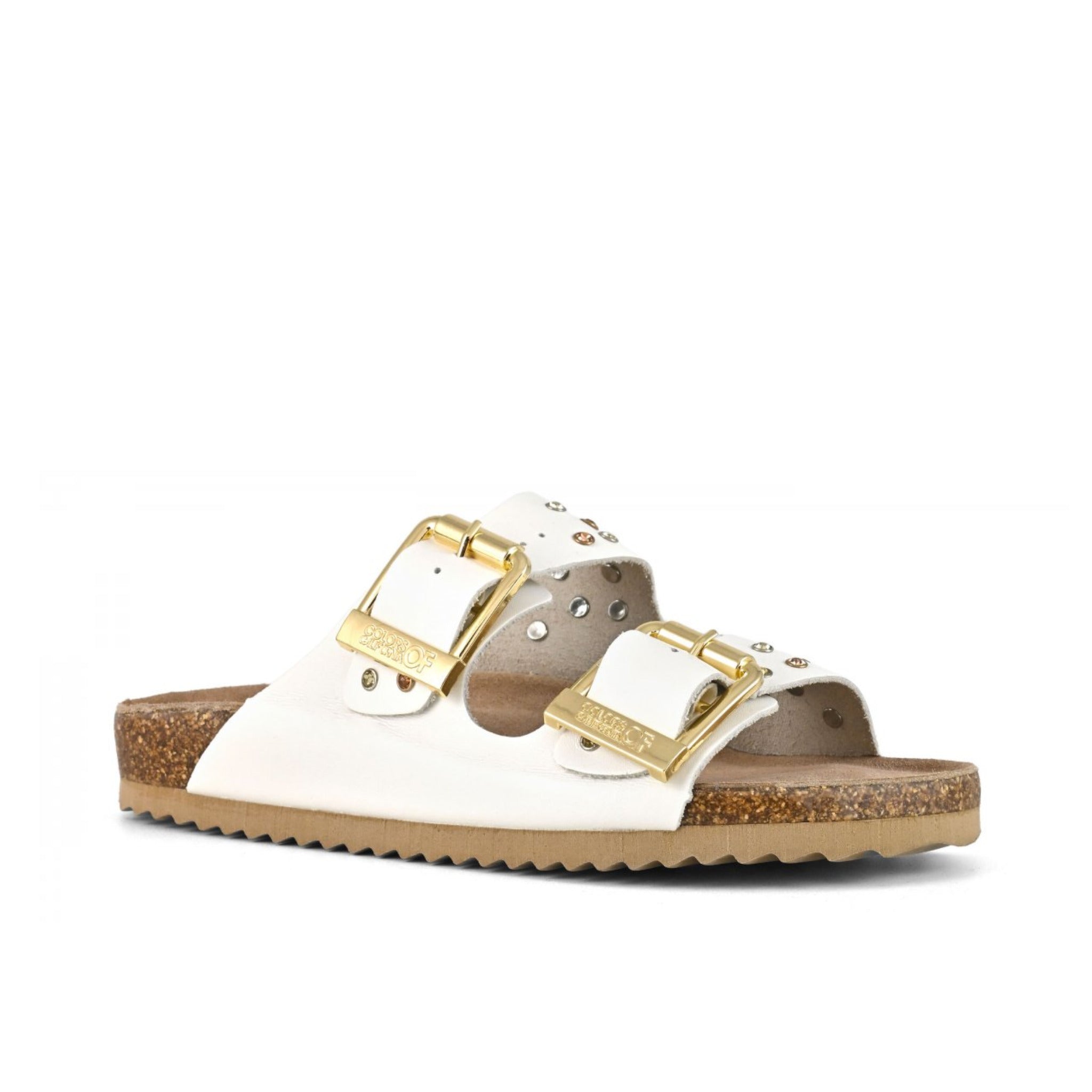SANDALO IN NABUK E STRASS