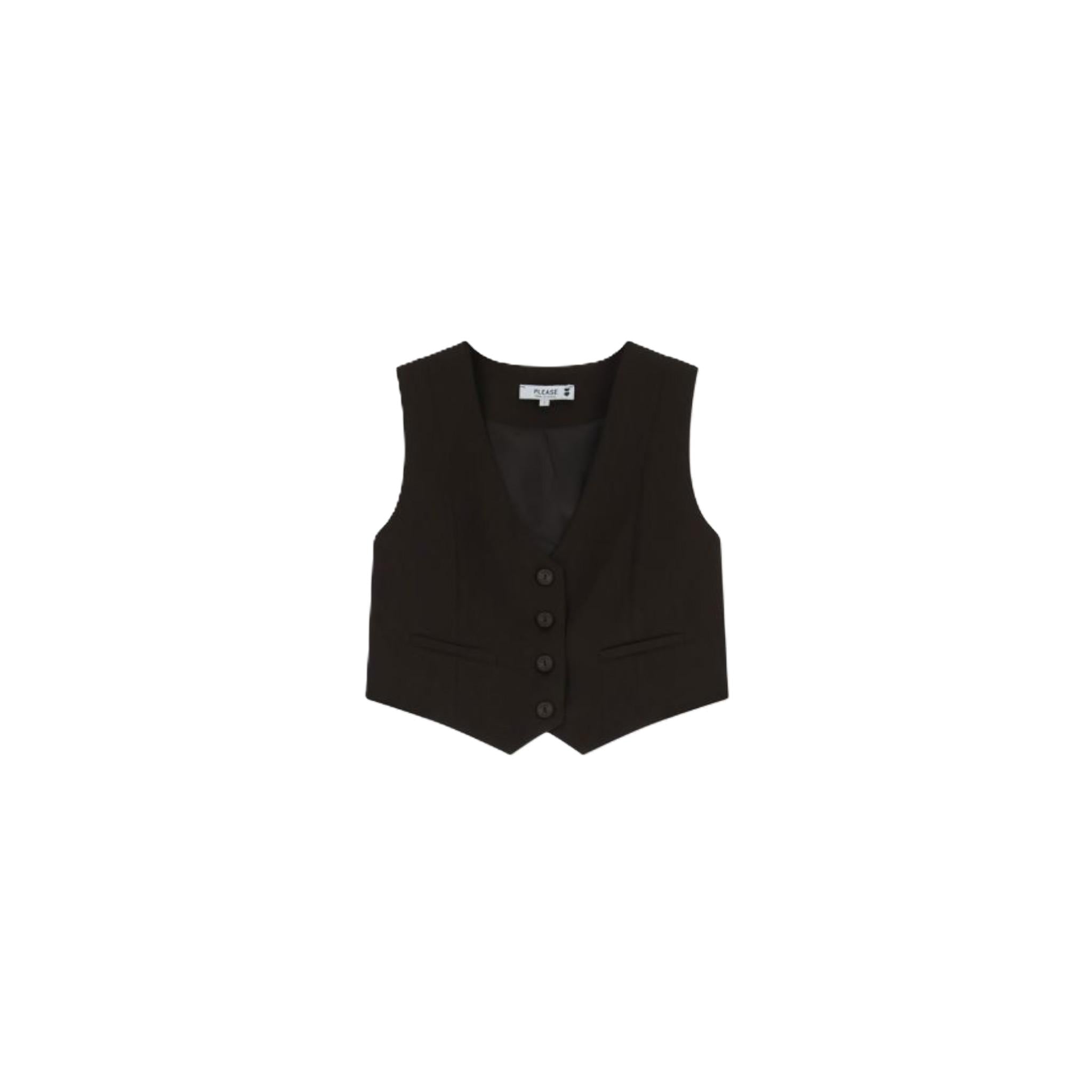 GILET CON ABBOTTONATURA FRONTALE