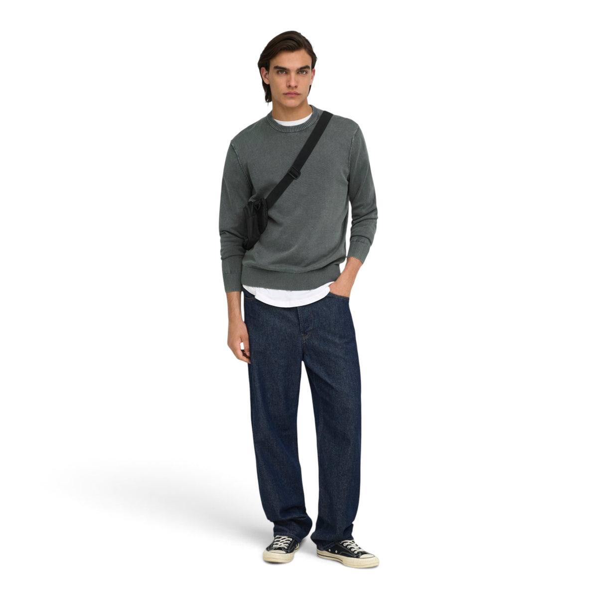 GARSON REGULAR WASH CREW KNIT