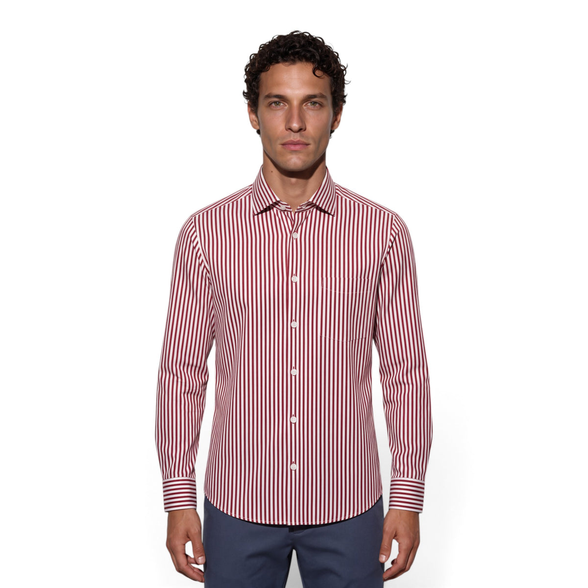 CAMICIA SLIM A RIGHE