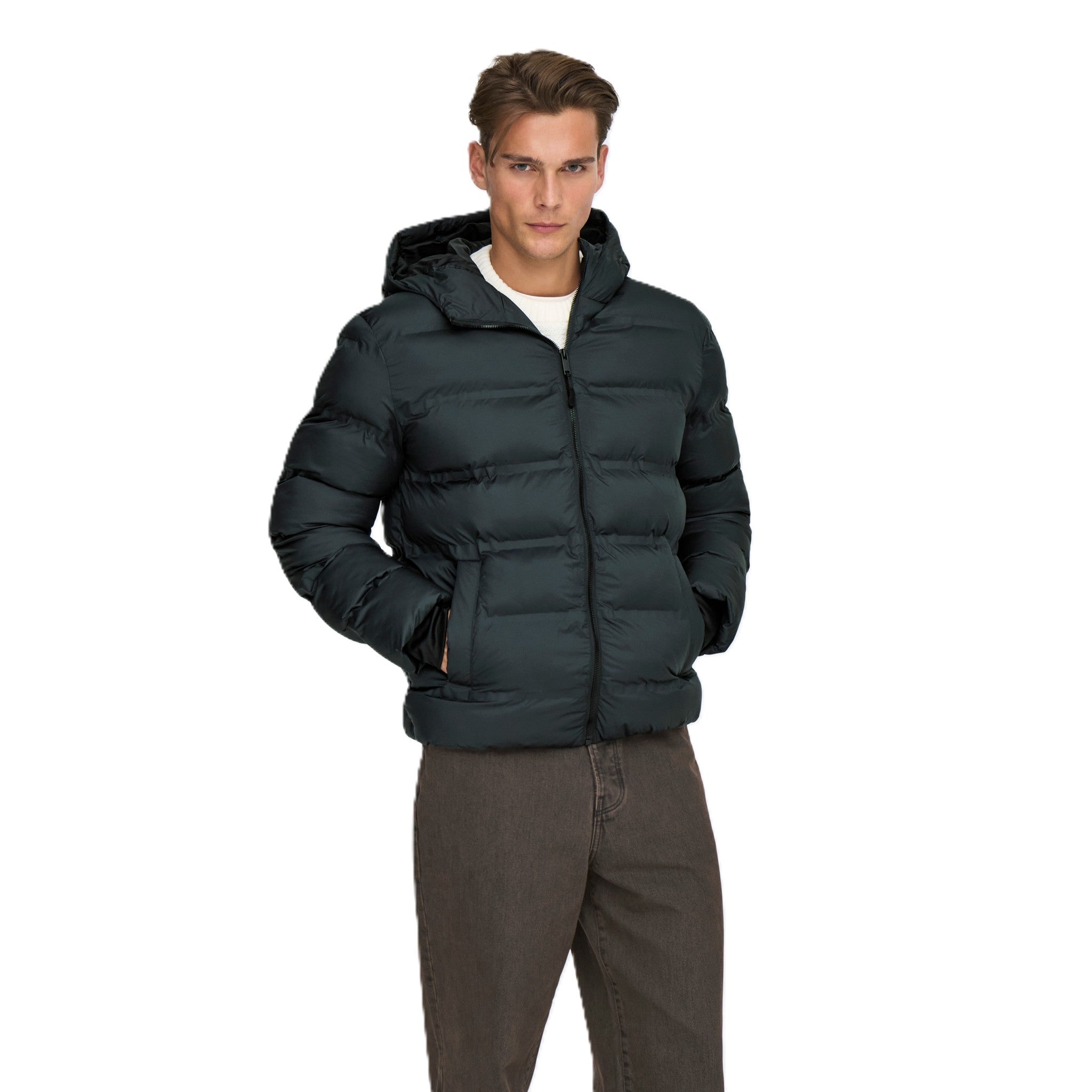 ONSUNION HOOD PUFFER JACKET