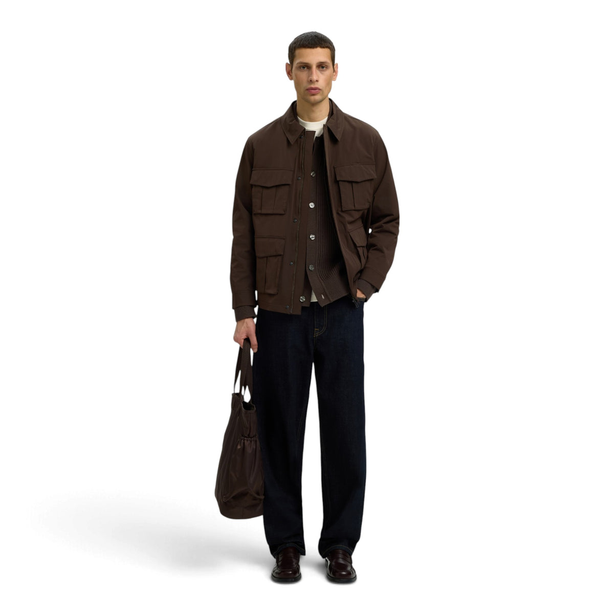 DRY RIB POLO CARDIGAN