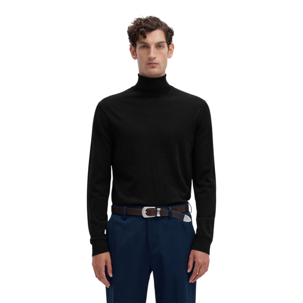 TRAY KNIT MERINO ROLL NECK