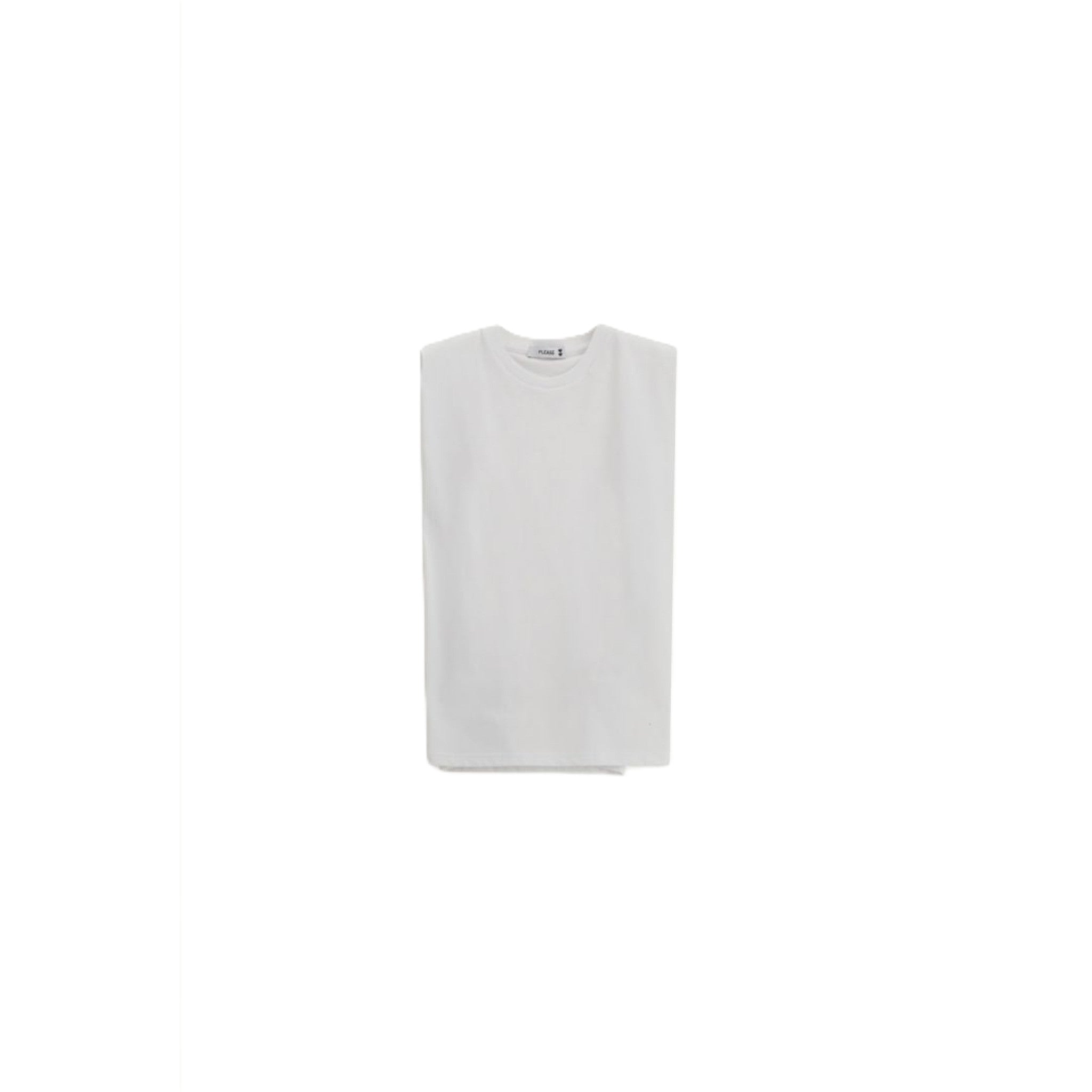 TOP SENZA MANICHE CON SPALLE STRUTTURATE